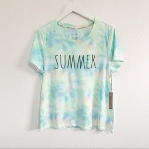 Rae Dunn Summer Tie Dye Artist T-Shirt L